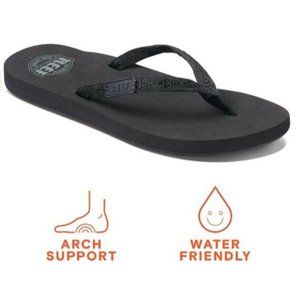 Woman Reef Ginger Flip Flops Sandal  Black 8